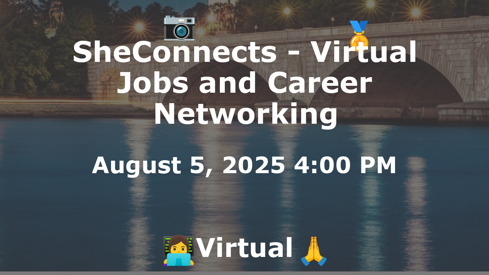 SheConnects - Virtual Jobs and Career Networking event image